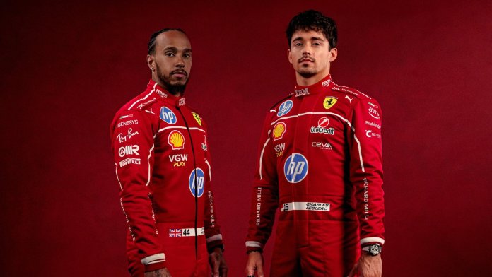Premier aperçu des combinaisons de course de Ferrari pour la saison 2025