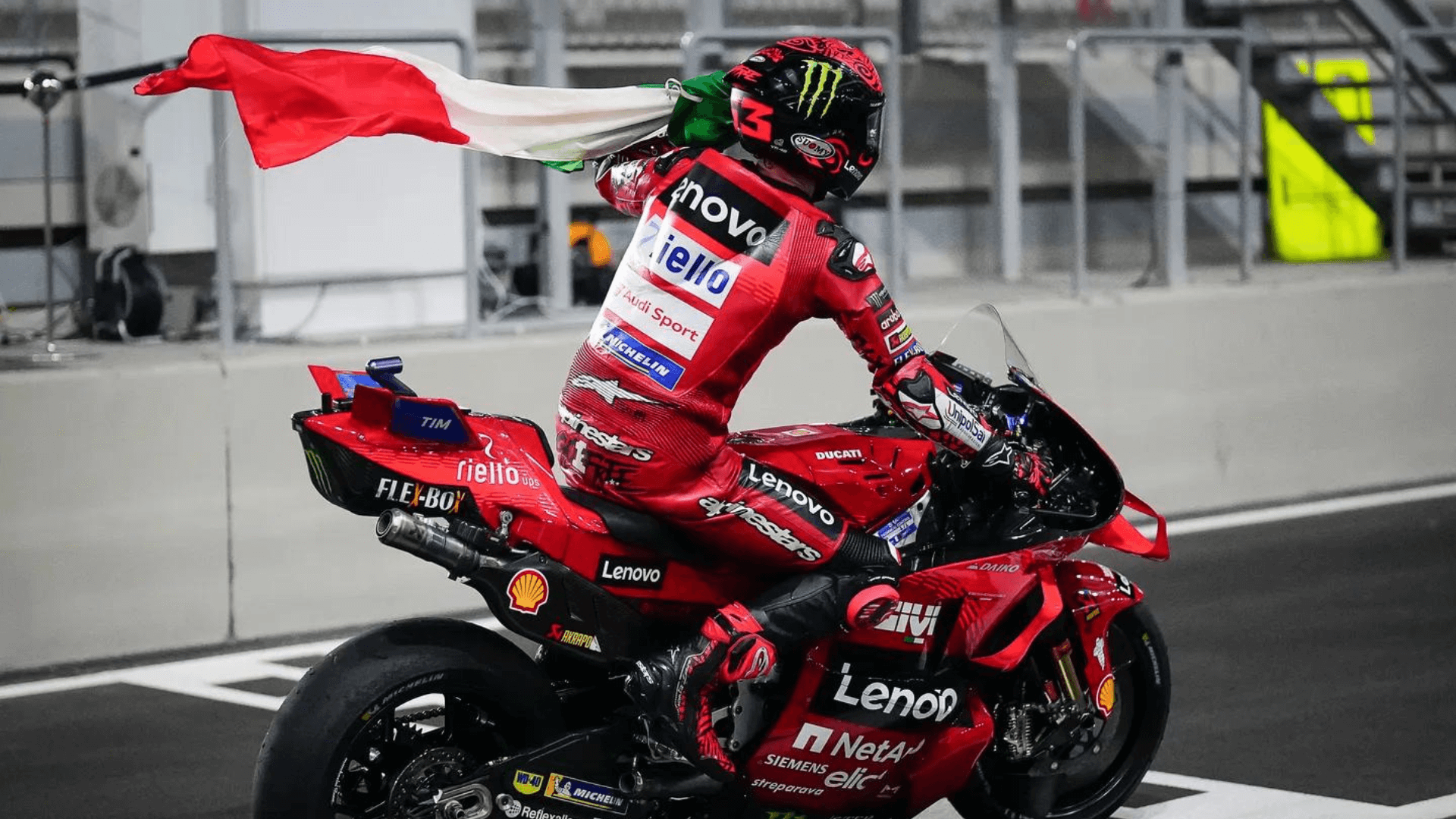 Francesco Bagnaia started the season with a victory at the  2024 Qatar Grand Prix