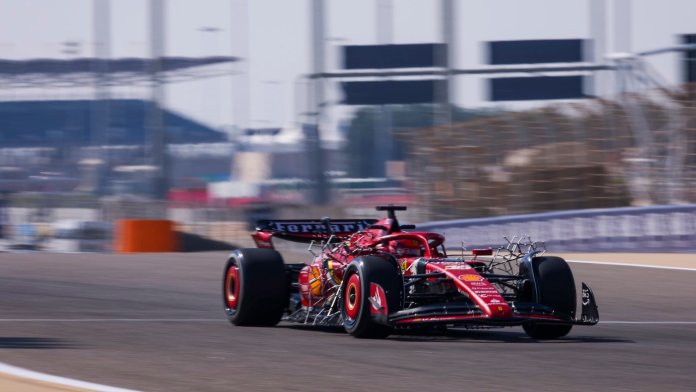 Who is driving when during the 2025 Bahrain pre-season testing?