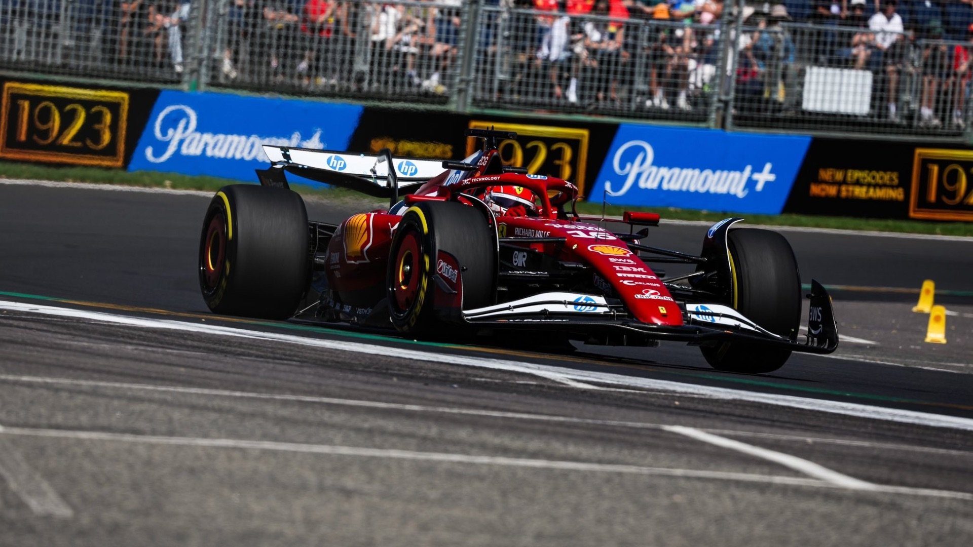 Charles Leclerc leads the field in Australian GP second practice