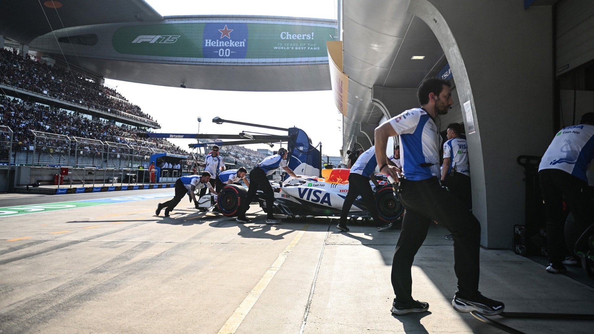 Racing Bulls fined after near-collision pit lane incident with Max Verstappen