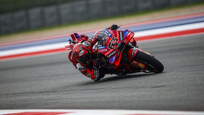 Francesco Bagnaia wins for the first time at the Americas GP