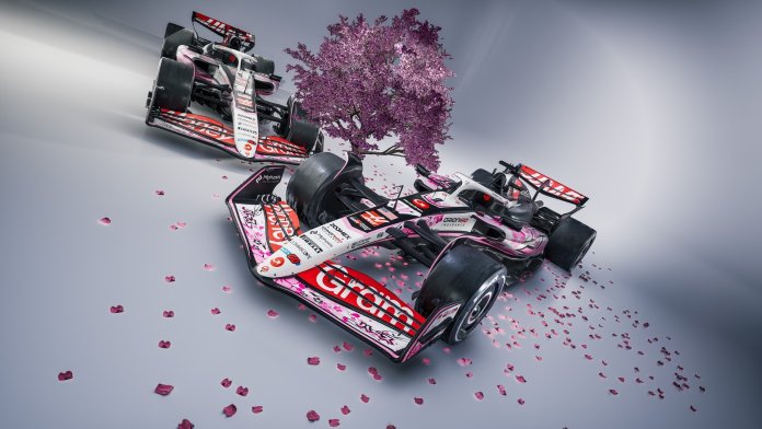 Haas enthüllt Kirschblüten-Sonderlackierung für den Großen Preis von Japan