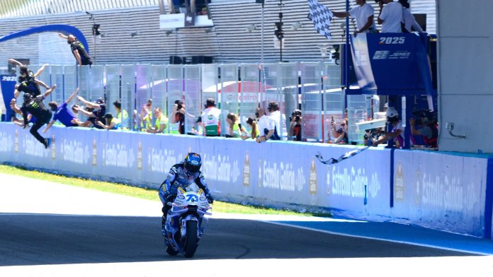 Alex Marquez si v domácím závodě v Jerezu připsal první vítězství v MotoGP