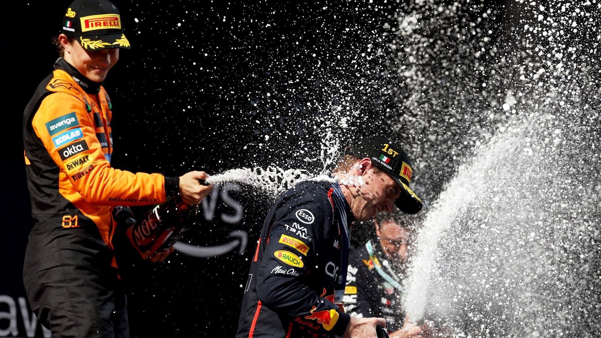 Podium celebrations