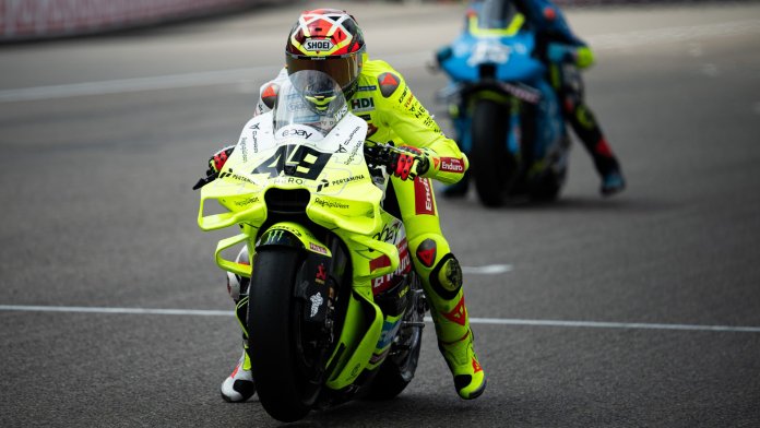 Fabio Di Giannantonio fastest in friday practice at German GP