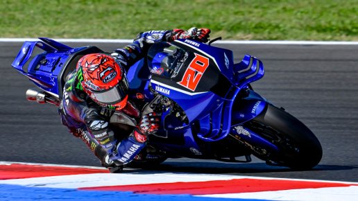 Fabio Quartararo dice que el nuevo V4 de Yamaha es "peor" tras el test de Misano