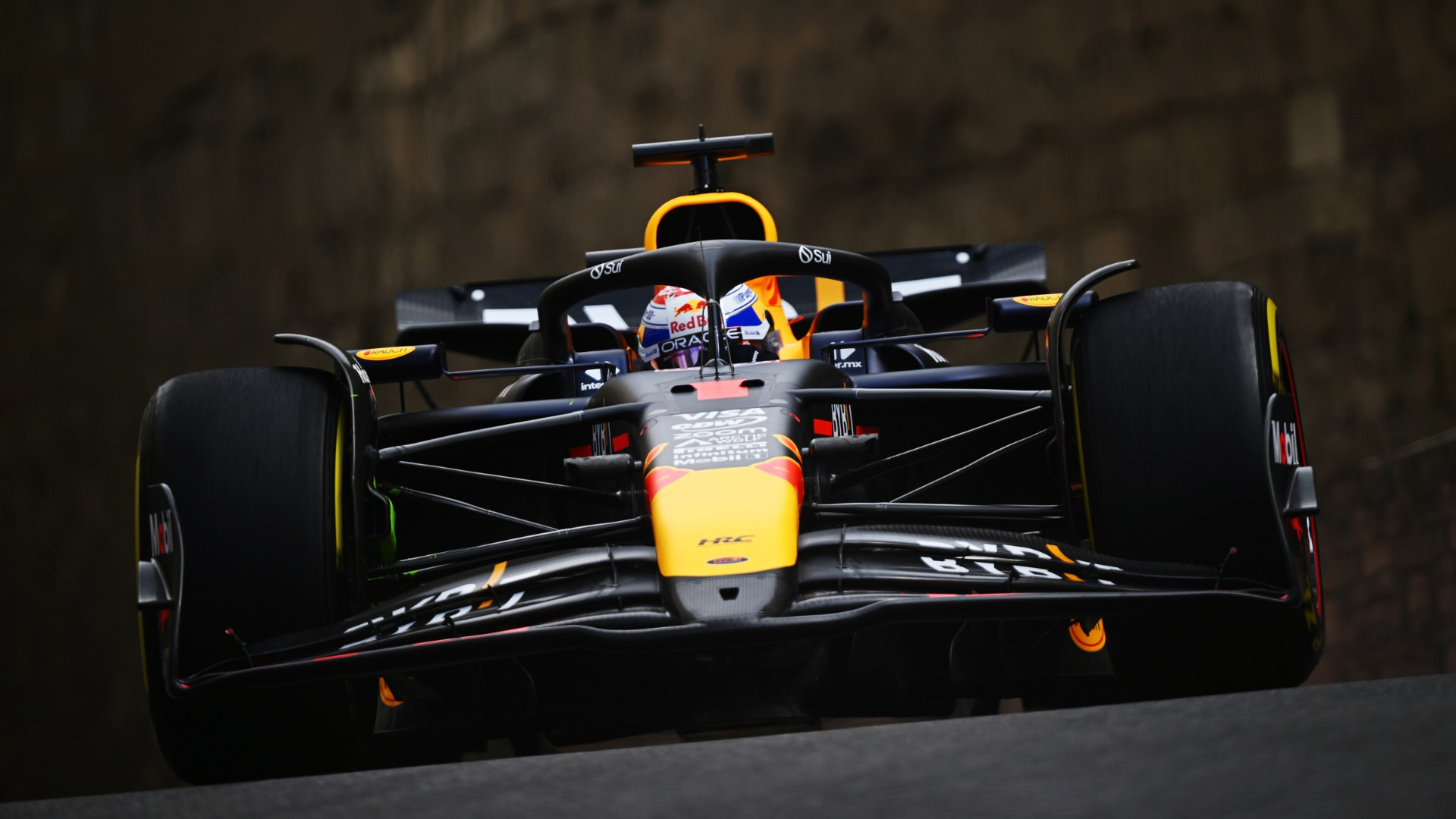 Max Verstappen leads the field in FP1 after three red flags