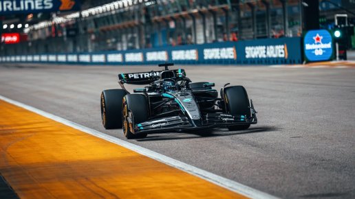 George Russell surprises by taking pole position for the Singapore Grand Prix