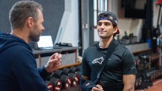 Jorge Martín begins recovery at the Red Bull Centre in Austria