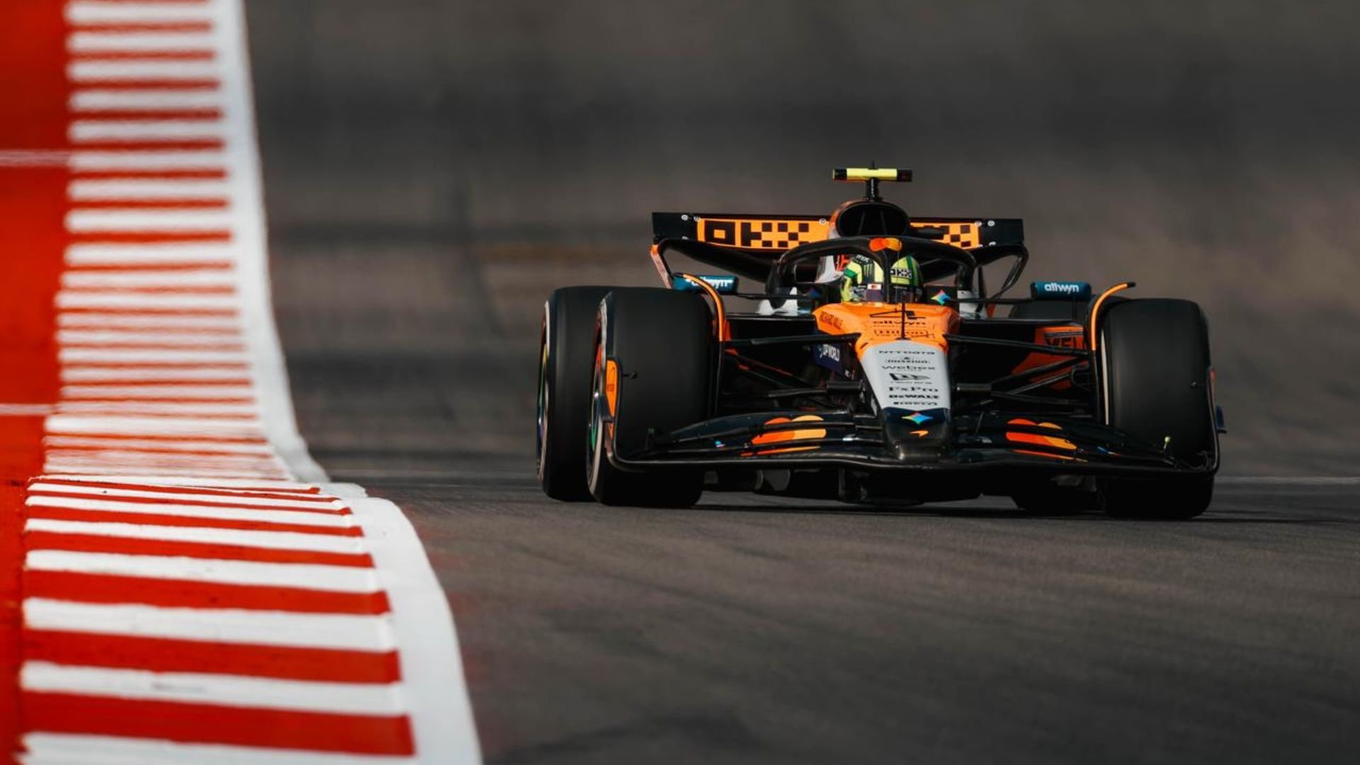 Lando Norris lidera la primera y única sesión de entrenamientos del GP de EE.UU