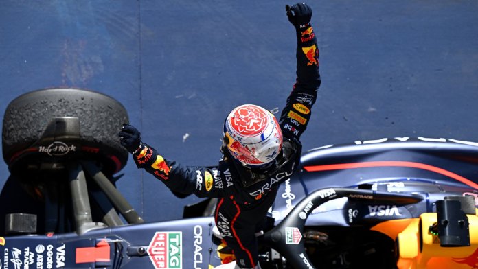 Max Verstappen rijdt naar de overwinning tijdens de Grand Prix van de Verenigde Staten