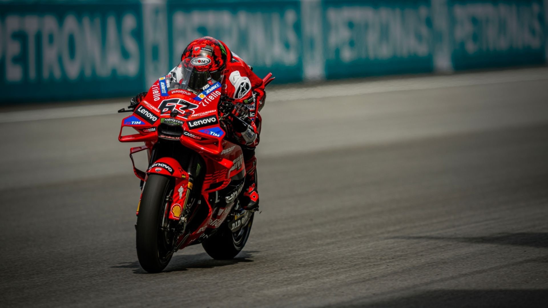 Bagnaia odjížděl z GP Malajsie pozitivně naladěný i přes defekt pneumatiky