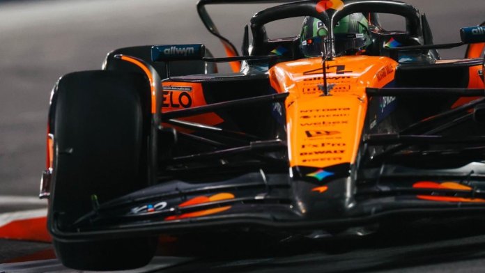 Lando Norris leidt tweede Las Vegas GP training