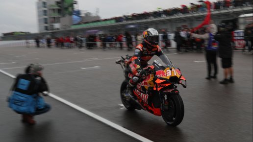 Rain covered the Brazil MotoGP circuit but it was fixed very quickly