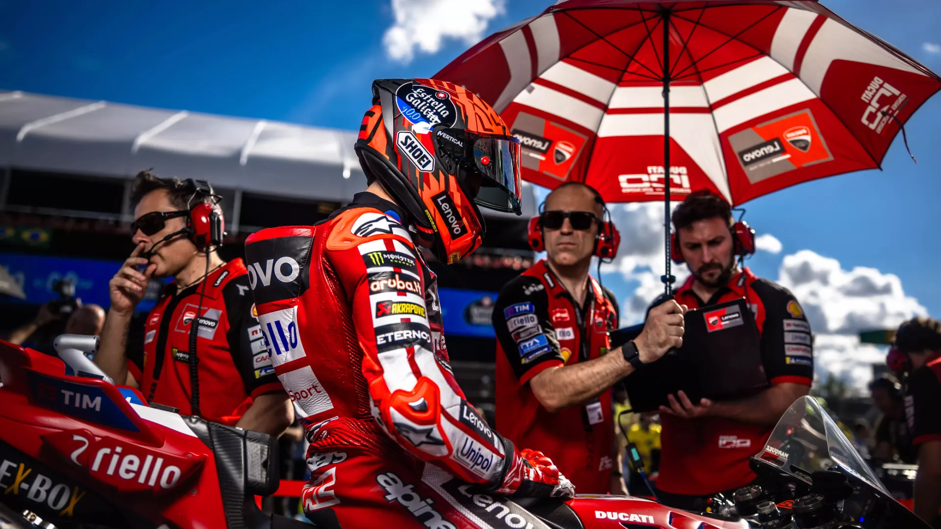 Francesco Bagnaia struggles after mixed conditions in Brazil