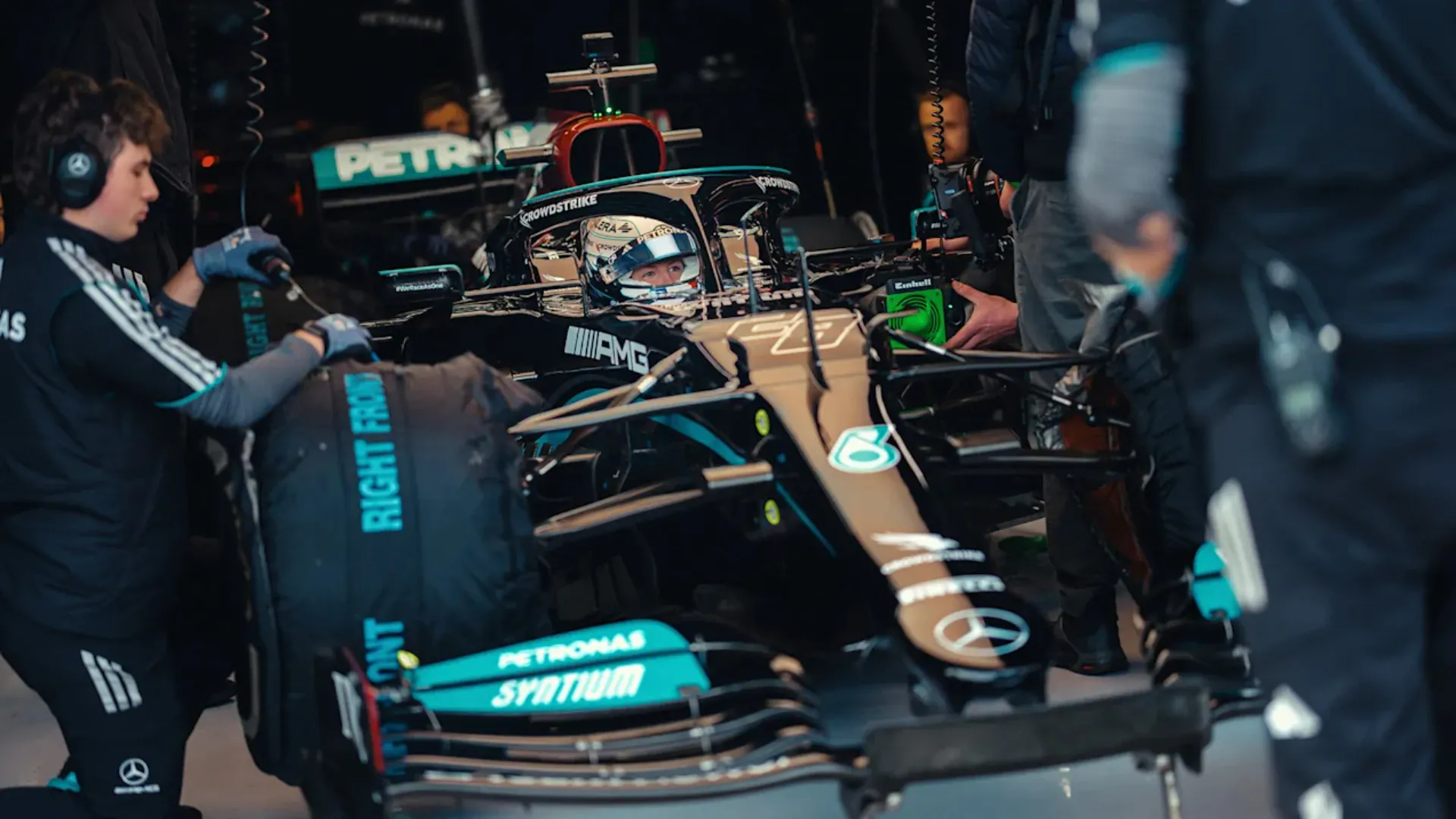 Doriane Pin becomes first woman to drive Mercedes F1 car