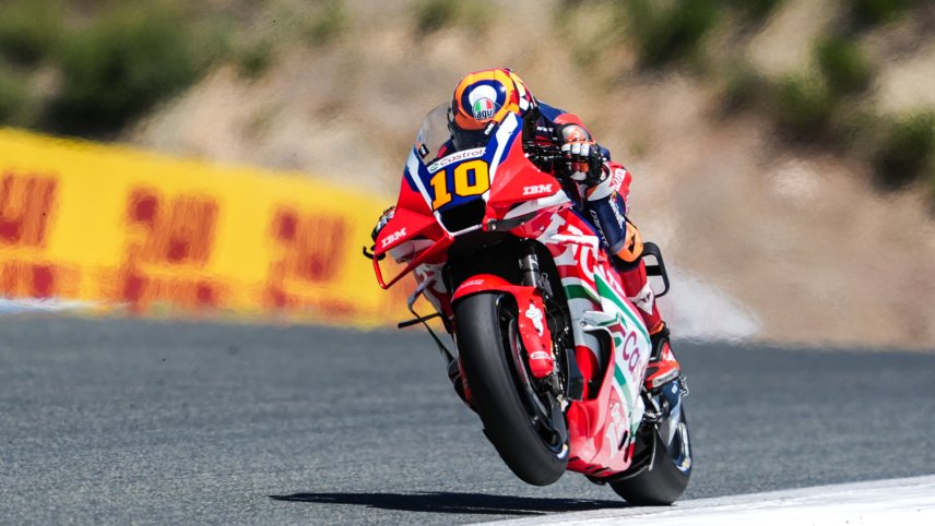 Luca Marini leads friday free practice 1 in Le Mans