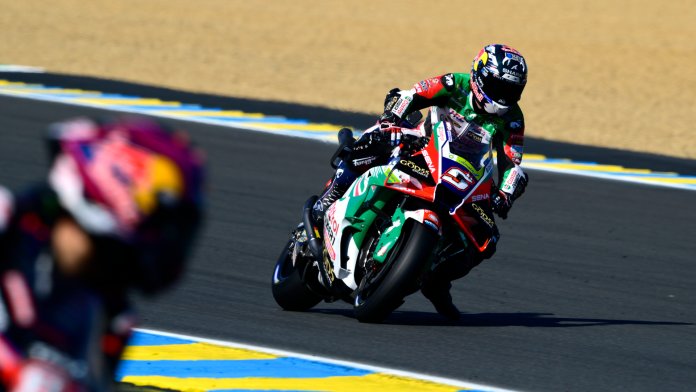 Johann Zarco na szczycie popołudniowego treningu w Le Mans
