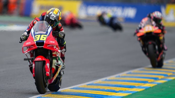 Joan Mir s'est blessé à la main lors de l'accident du Grand Prix de France