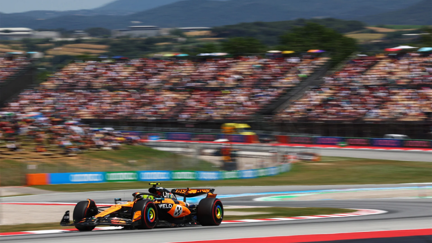 Norris topped second Free Practice in Barcelona with Russell and Piastri behind