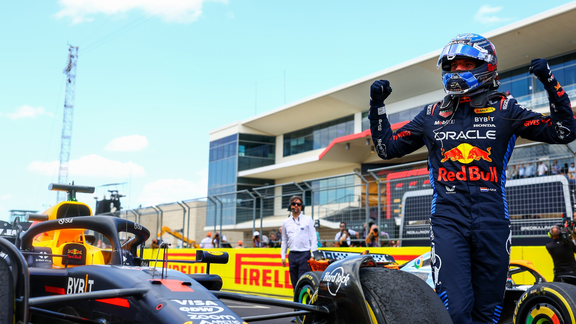 Max Verstappen dominates Austin sprint race with McLaren-Ferrari last lap drama