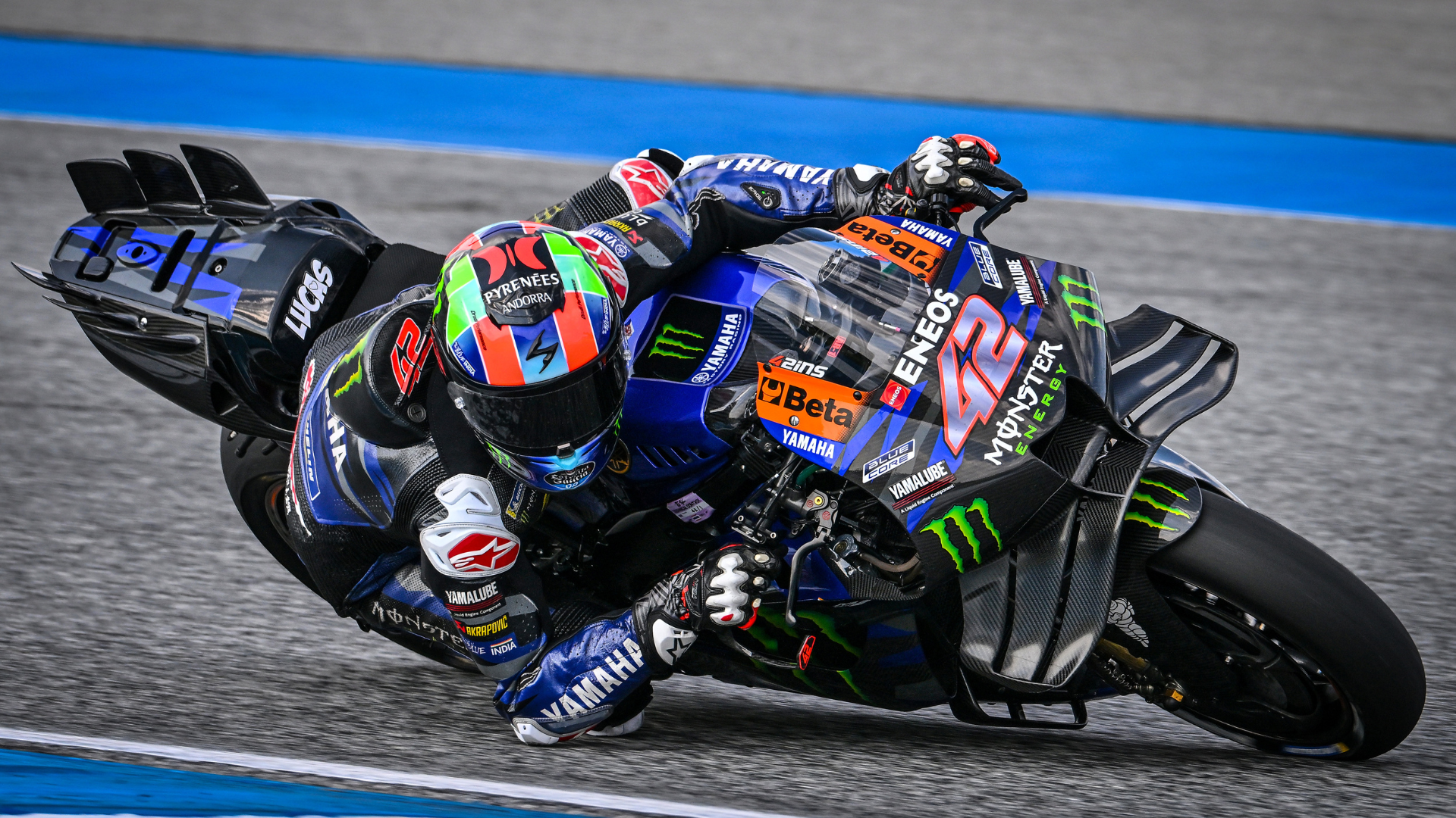 Alex Rins lucha por adaptarse a su Yamaha M1 en MotoGP