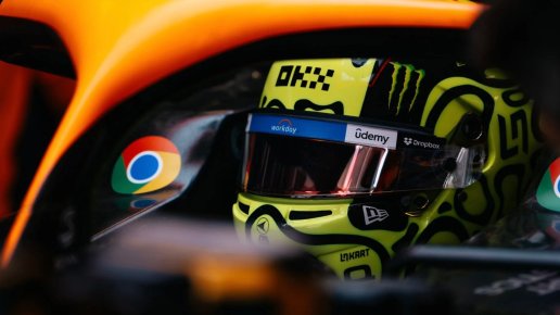 Lando Norris eerste en laatste vrije training Sao Paulo GP