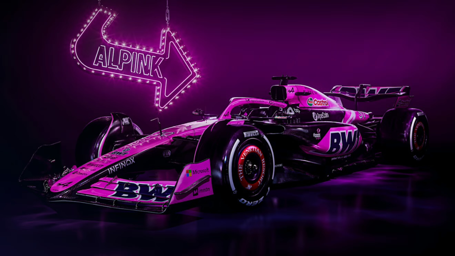 Alpine back in all-pink livery for remainder of 2024 season